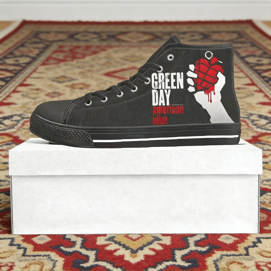 Canvas Sneaker High - Sepatu Kanvas High Top Custom Green