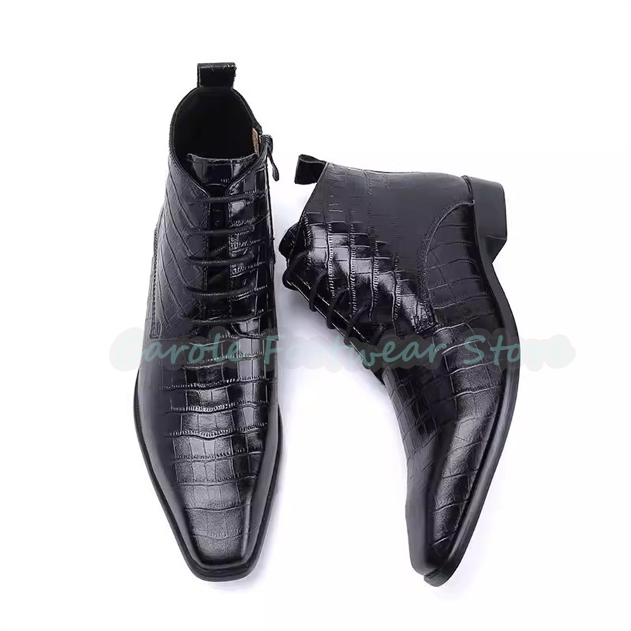 Men Shoes For Wedding - Sepatu Bot Kulit Asli untuk Pria,