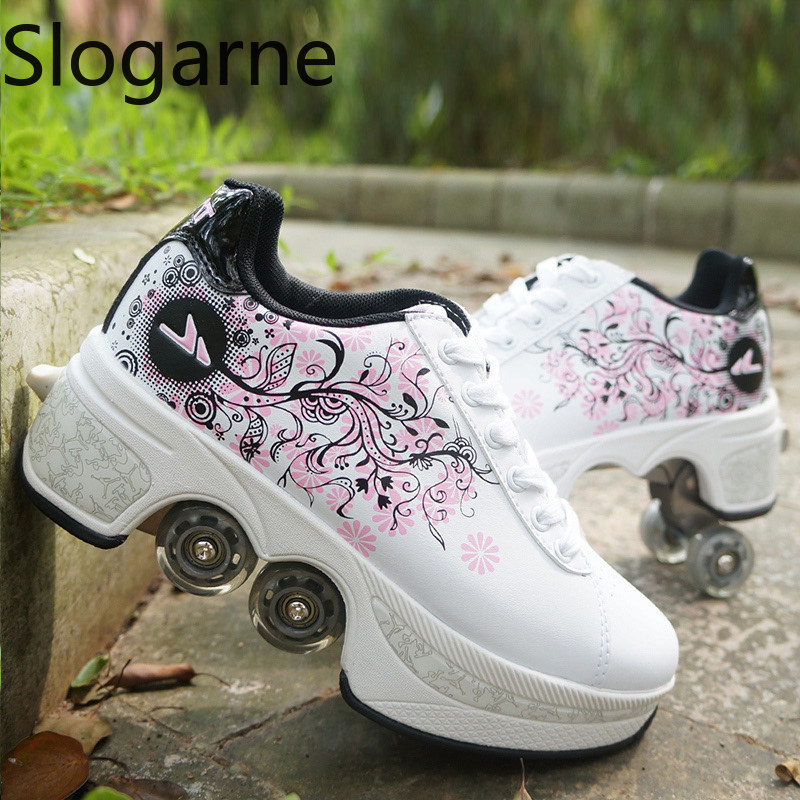 Men'S Shoes To Women'S Size - Sepatu Roda Deformasi 4 Roda Wanita,