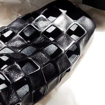 Shoes Heels Men - Sandal Wanita Hitam Model Caged Flat