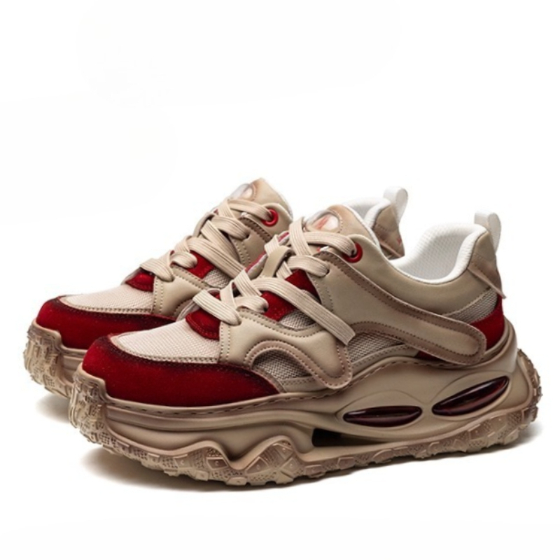Men Shoes Red Bottom - Sepatu Kasual Eropa Merah Model Daddy