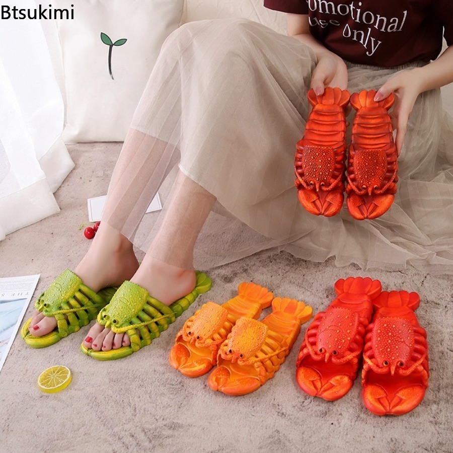 Men'S Shoes To Women'S Size - Sandal Lobster Kartun Musim Panas 2026