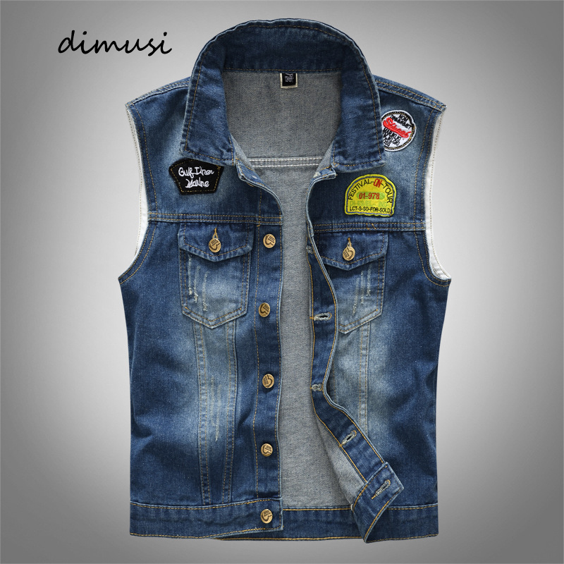 Men'S Shoes For Jeans - Rompi Denim pria musim semi Summber