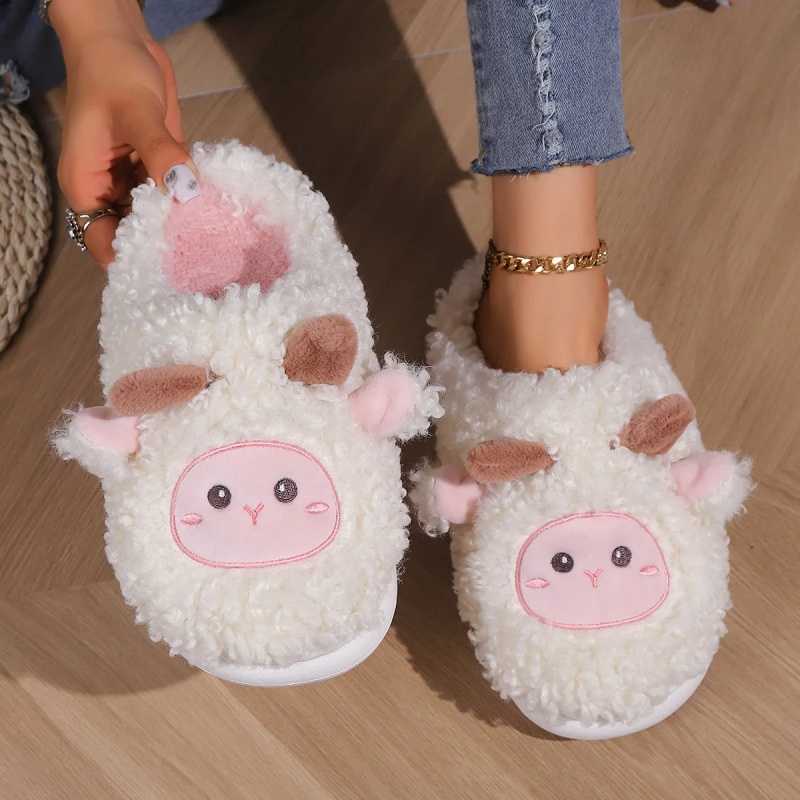 Men'S Shoes To Women'S Size - Sandal Rumah Bulu Domba Lucu Musim