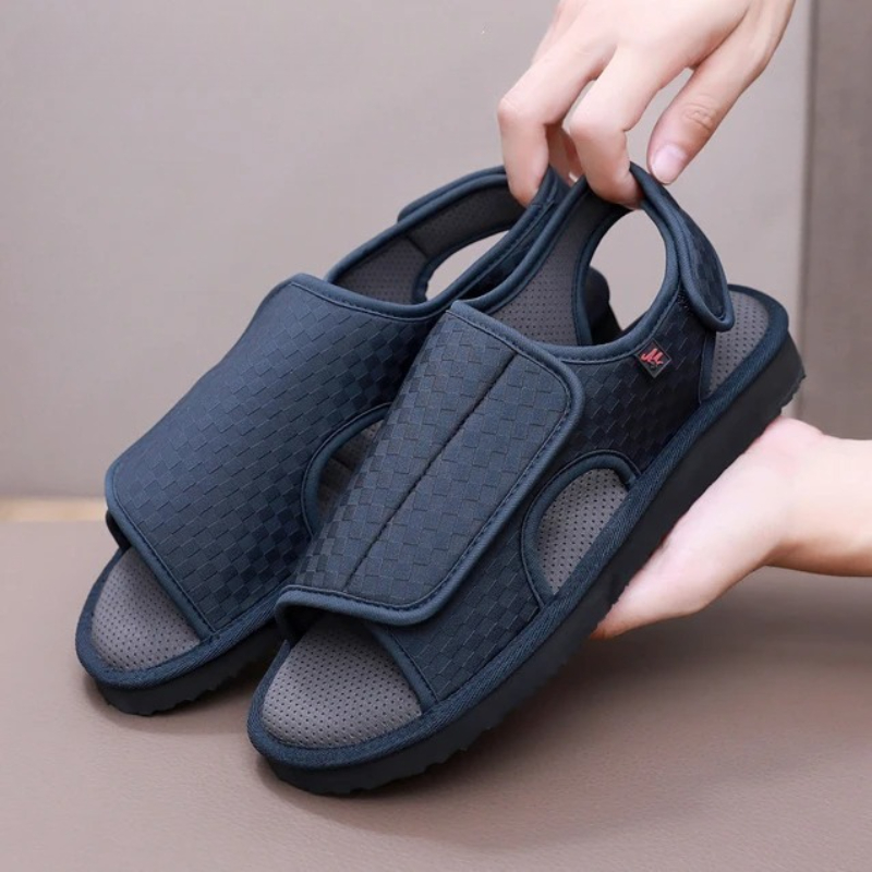 Men'S Shoes Diabetic - Sepatu Diabetes Pria Wanita Hitam Ringan