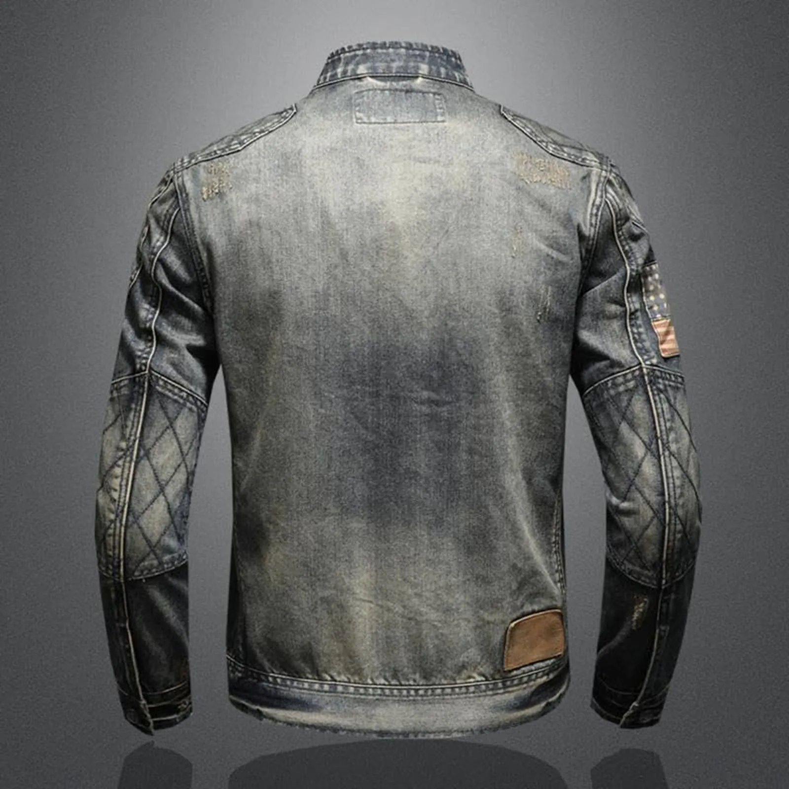 Jaket Denim Vintage Dengan Rit - Men'S Shoes For Jeans ulasan dan harga