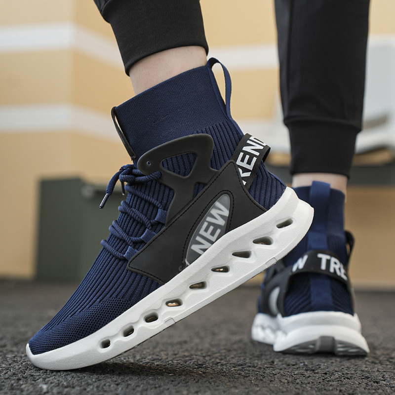 Sepatu Kaus Kaki Tinggi Pria T - Canvas Sneaker High ulasan dan harga