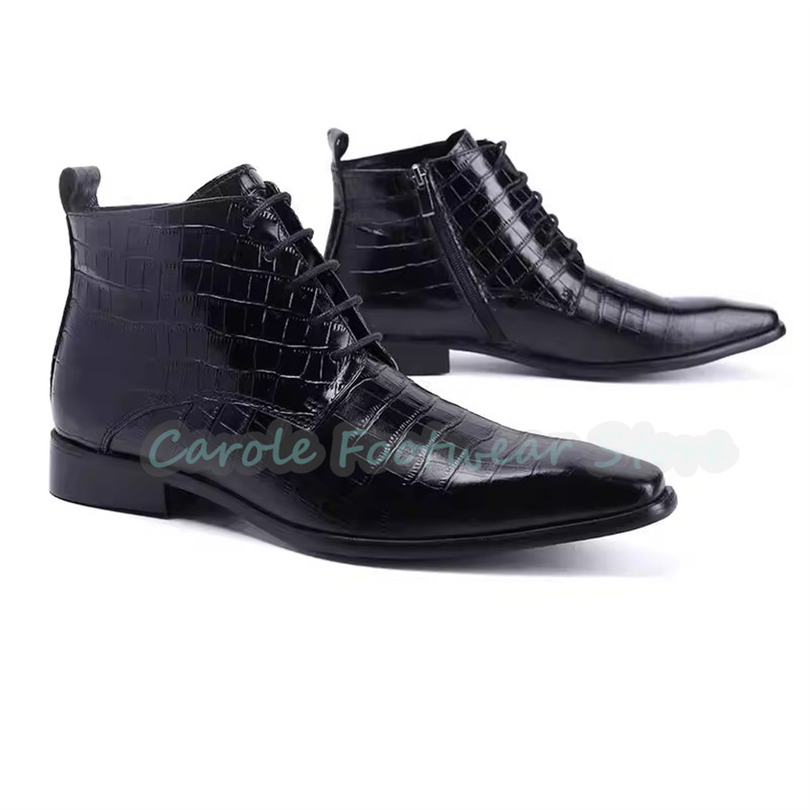 Sepatu Bot Kulit Asli untuk Pr - Men Shoes For Wedding ulasan dan harga