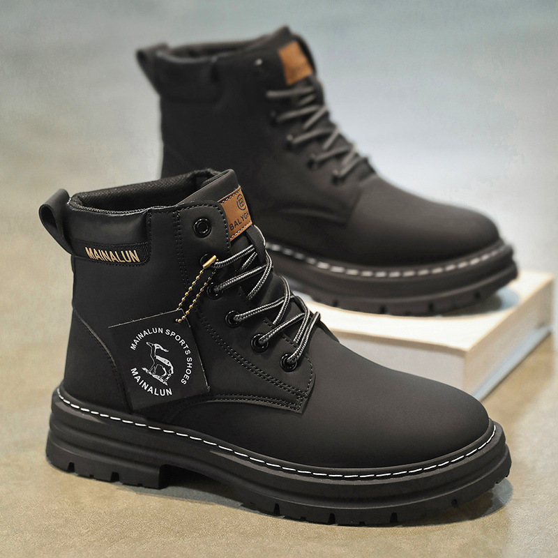 Sepatu Boots Pria Klasik High  - Canvas Sneaker High ulasan dan harga