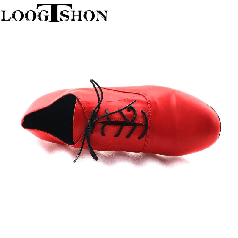 LOOGTSHON Sepatu Dansa Ballroo - Men Shoes Red Bottom ulasan dan harga