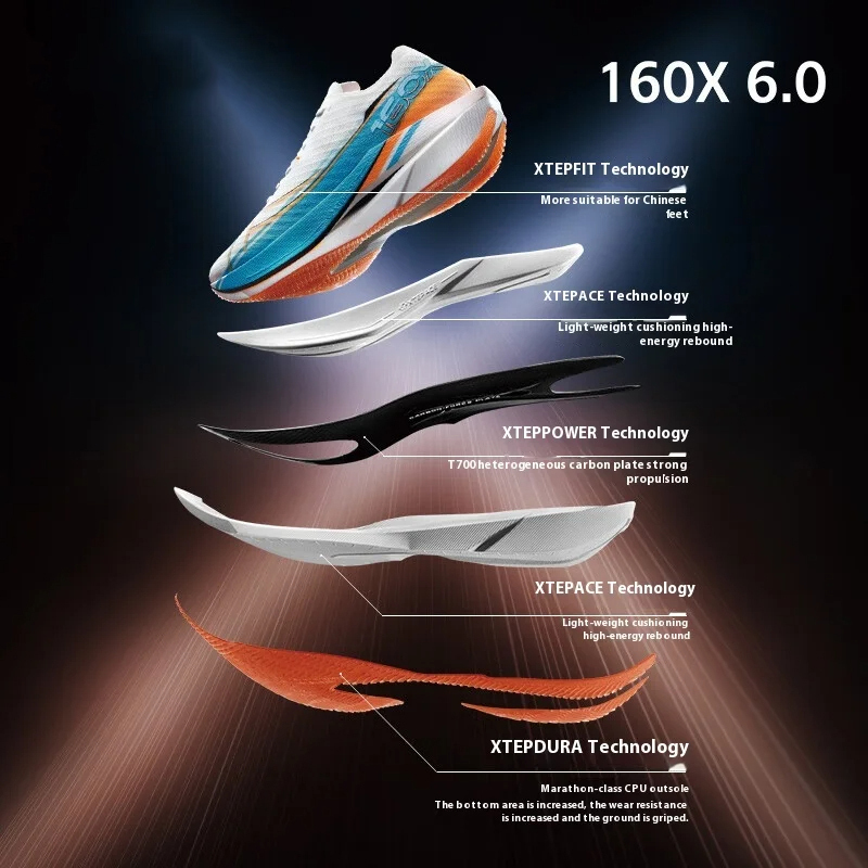 Xtep 160X 6.0 Sepatu Lari Prof - Men'S Xtep Shoes ulasan dan harga
