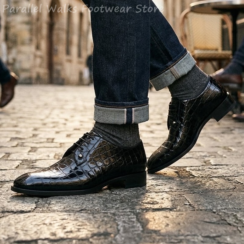 Sepatu Oxford Kulit Paten Pria - Men Shoes For Wedding ulasan dan harga