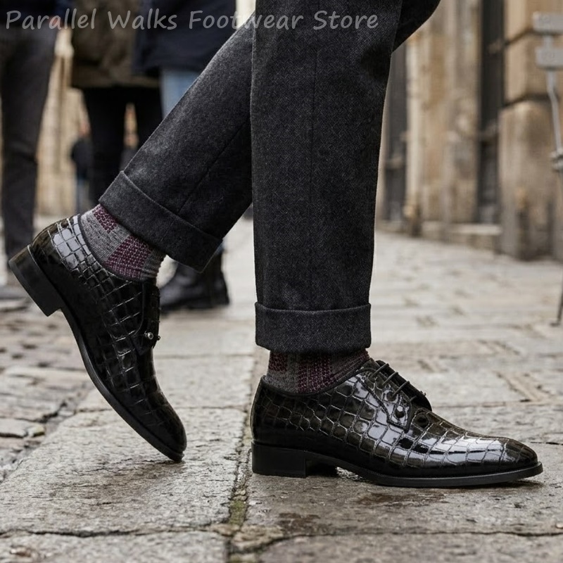 Sepatu Oxford Kulit Paten Pria - Men Shoes For Wedding ulasan dan harga