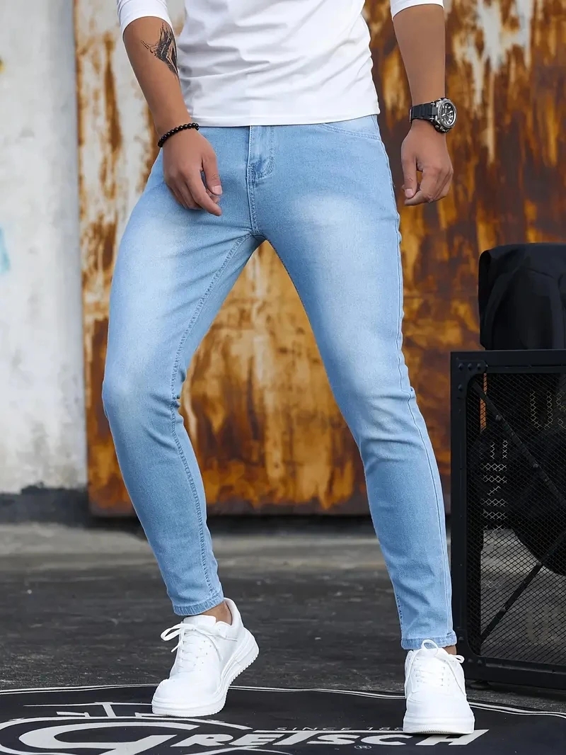 Celana Jeans Pria Biru Langit  - Men'S Shoes For Jeans ulasan dan harga