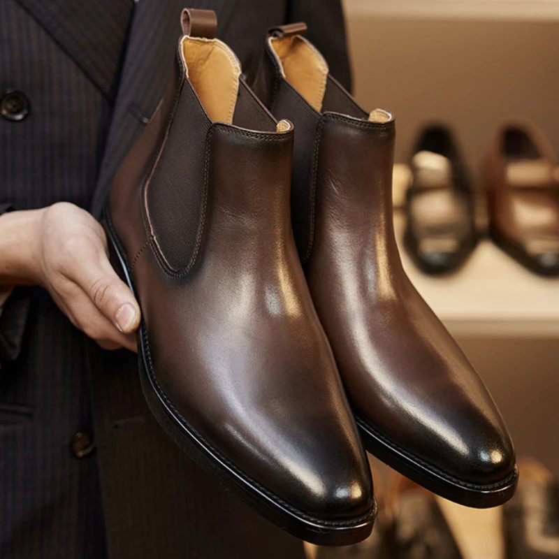 Sepatu Chelsea Pria Retro Eleg - Men Shoes For Wedding ulasan dan harga