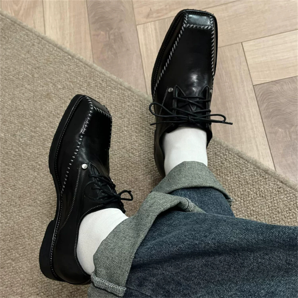 Sepatu Derby Pria Gaya Inggris - Men Shoes For Wedding ulasan dan harga
