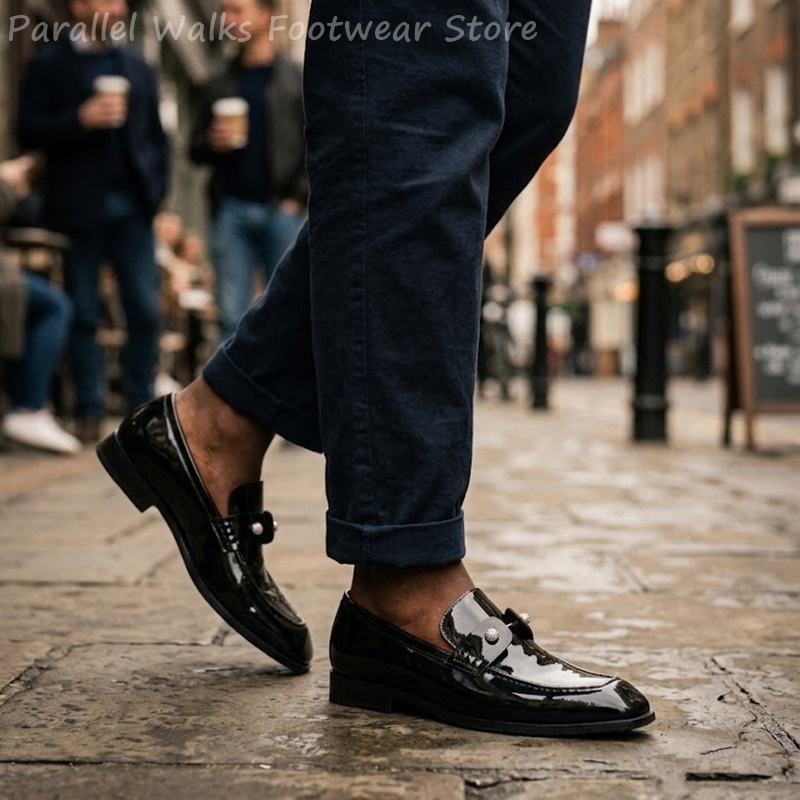 Sepatu Loafer Pria Hitam Kulit - Men Shoes For Wedding ulasan dan harga