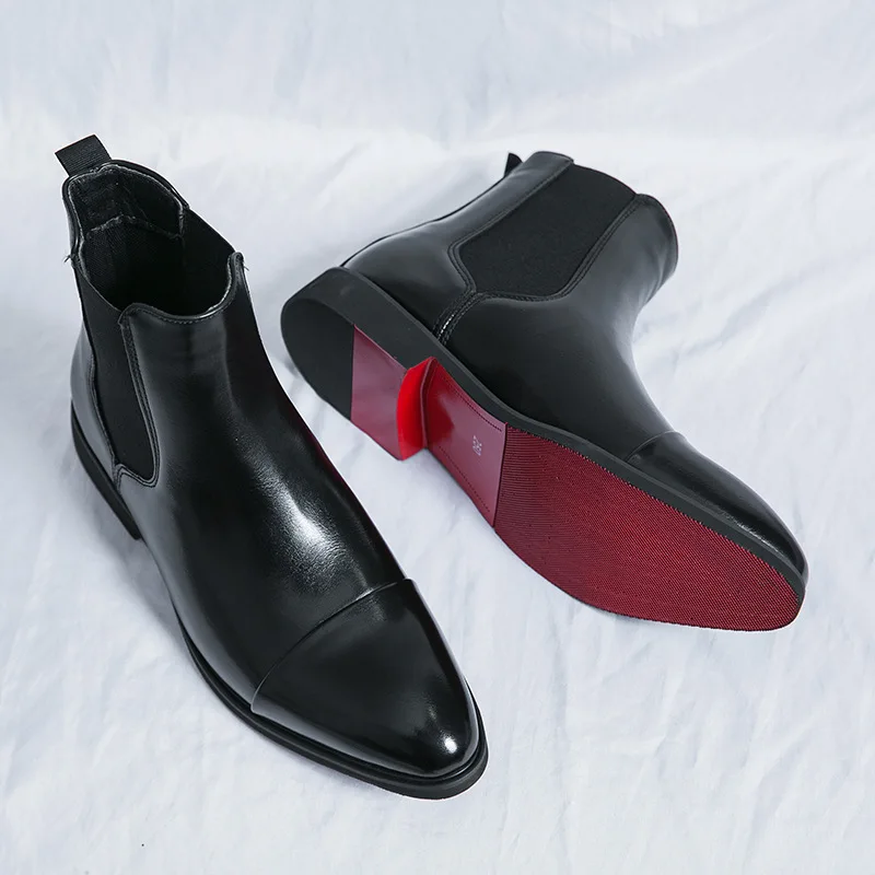 Sepatu bot bisnis kulit pria,  - Men Shoes Red Bottom ulasan dan harga