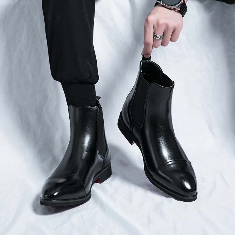 Sepatu bot bisnis kulit pria,  - Men Shoes Red Bottom ulasan dan harga