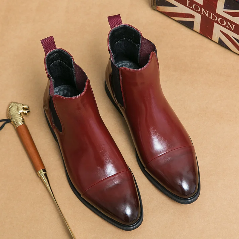 Sepatu bot bisnis kulit pria,  - Men Shoes Red Bottom ulasan dan harga
