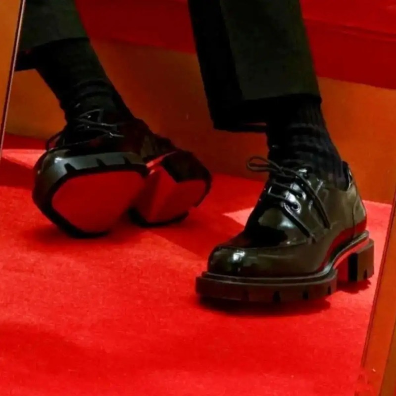 Sepatu Derby Pria Mewah Baru S - Men Shoes Red Bottom ulasan dan harga